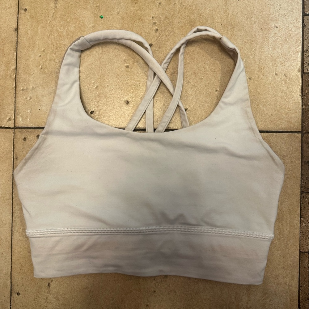 Lululemon energy bra white size 4